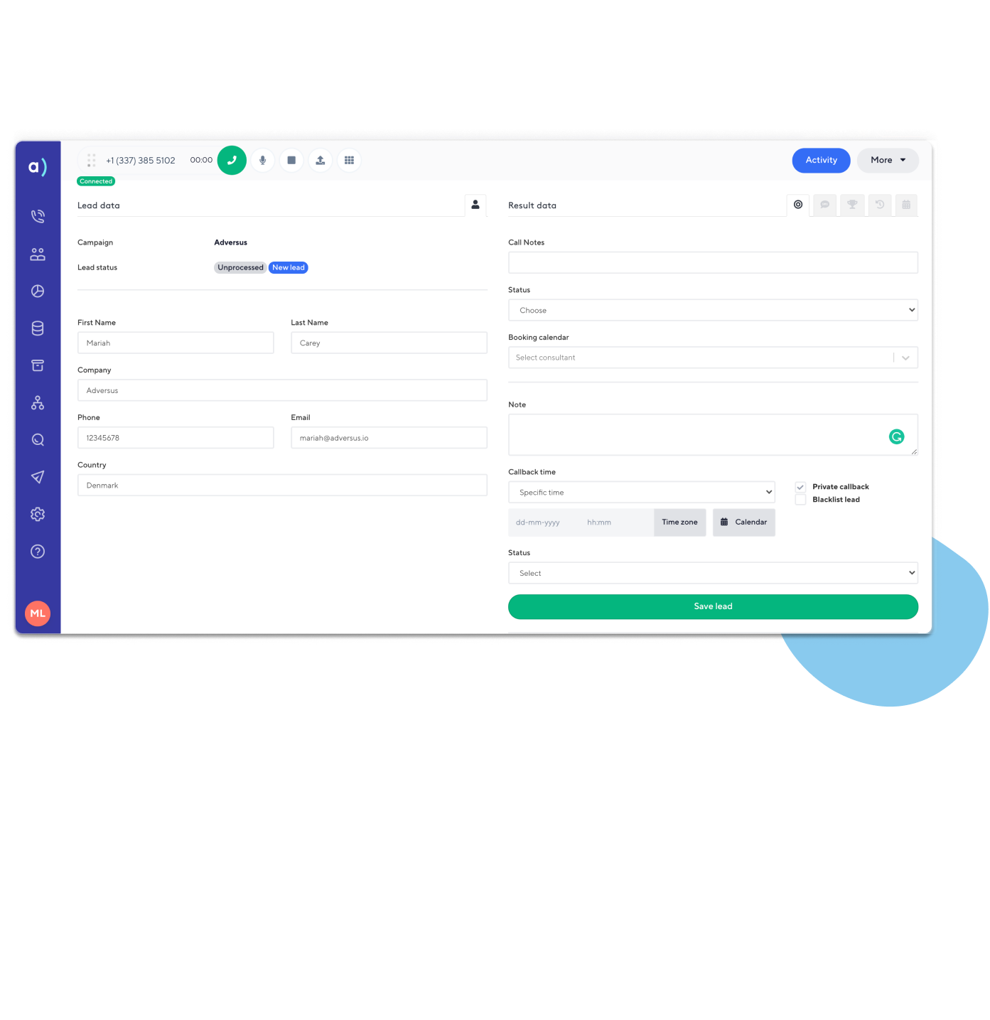 Adversus dialer Predictive